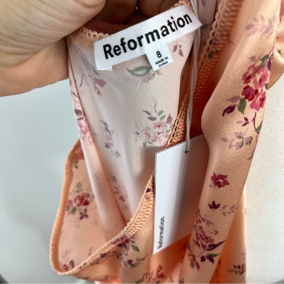 Reformation Layla floral silk slip skirt - Picture 6 of 8